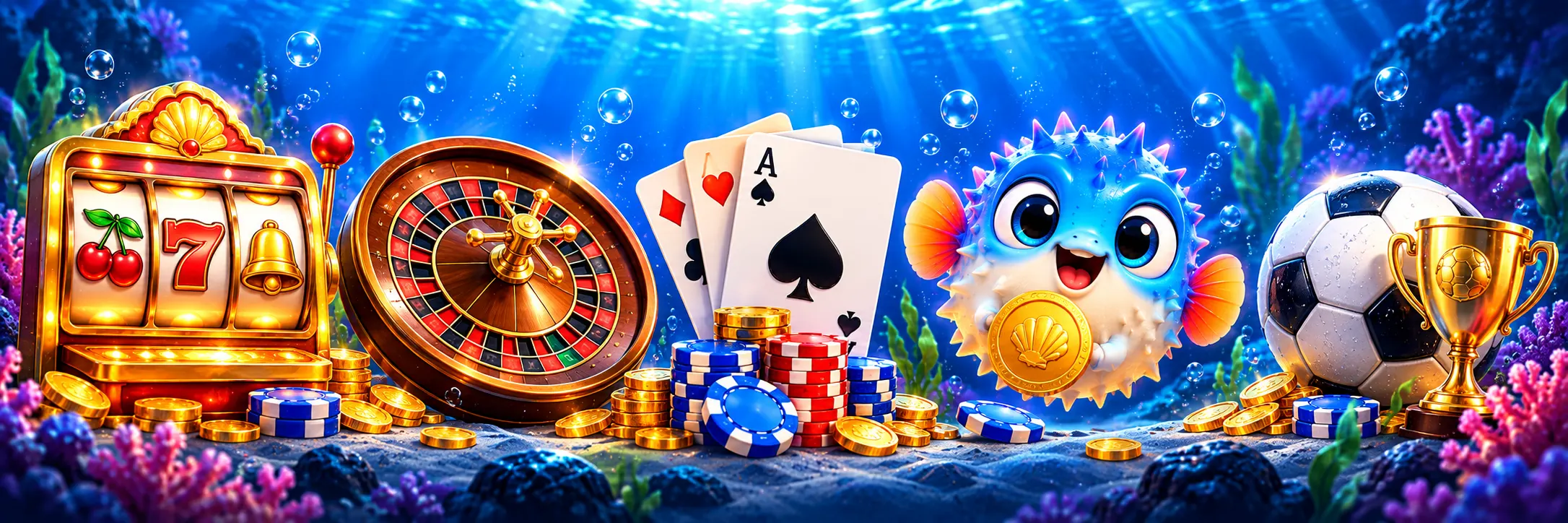 Fugu Casino Slots, Roulette, Karten und Sportwetten